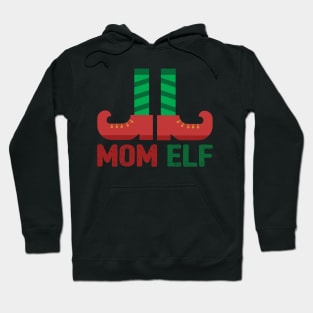 Mom Elf Matching Christmas Family Apparel Hoodie